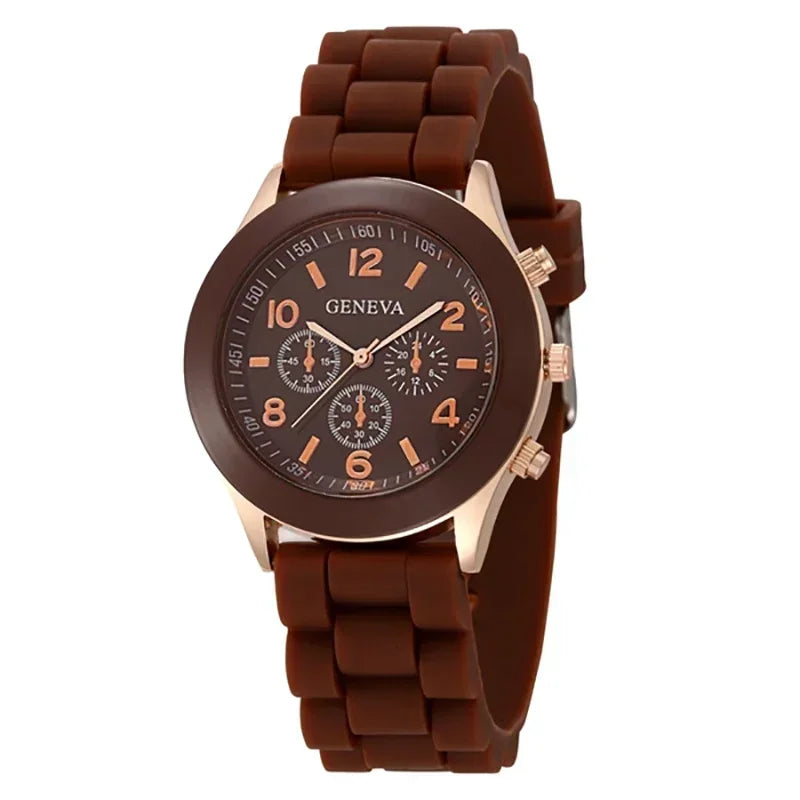 Orologio Donna Quarzo Elegante – Cinturino Silicone Cassa Lega