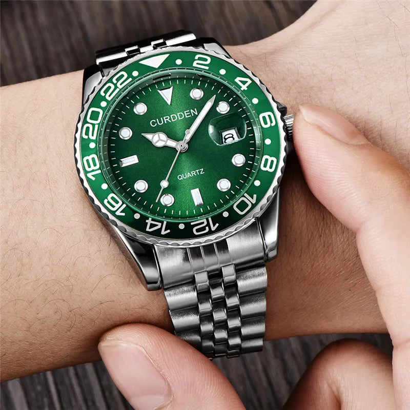 Orologio Uomo Quarzo Acciaio Data 42mm