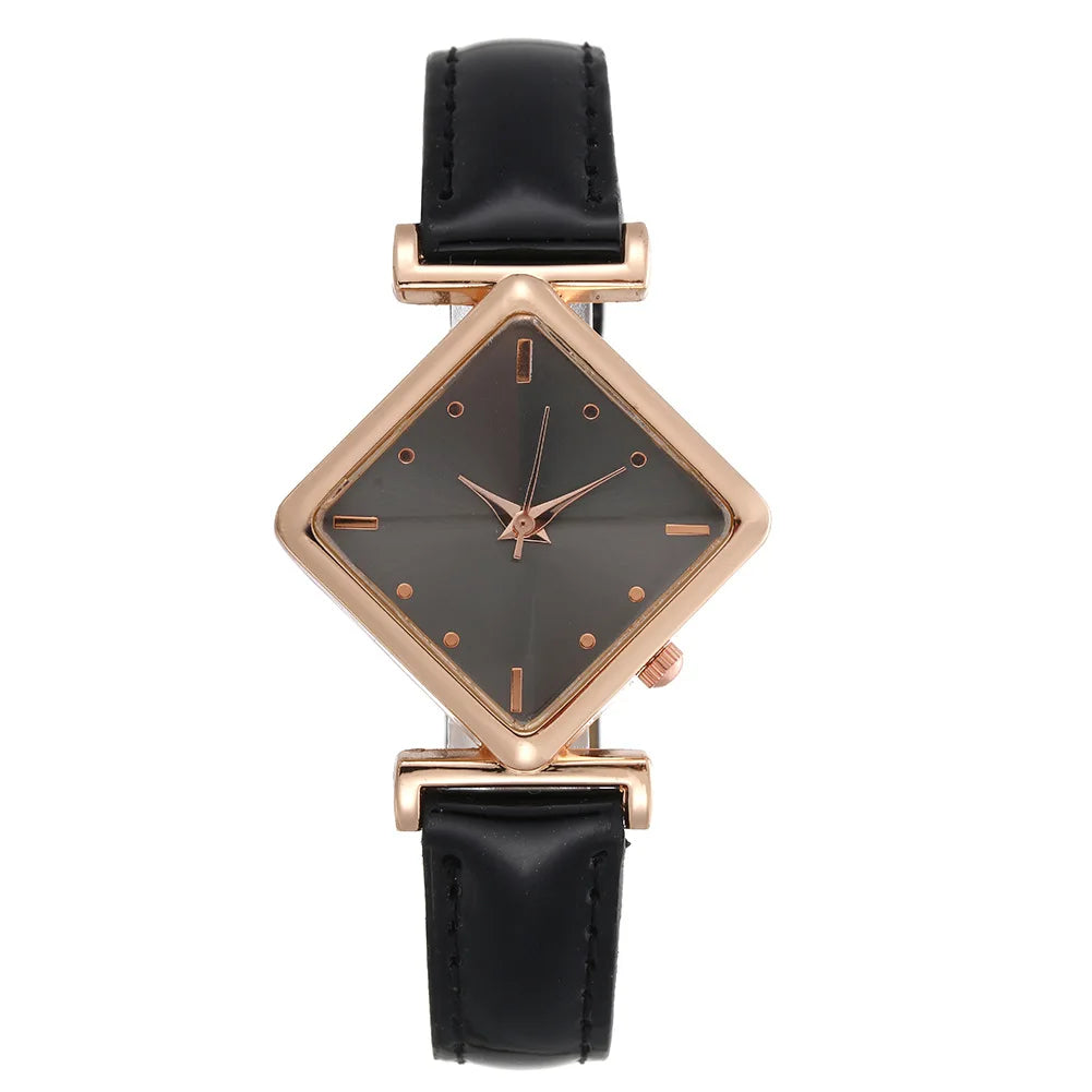 Orologio Donna Quarzo Elegante Cinturino Similpelle