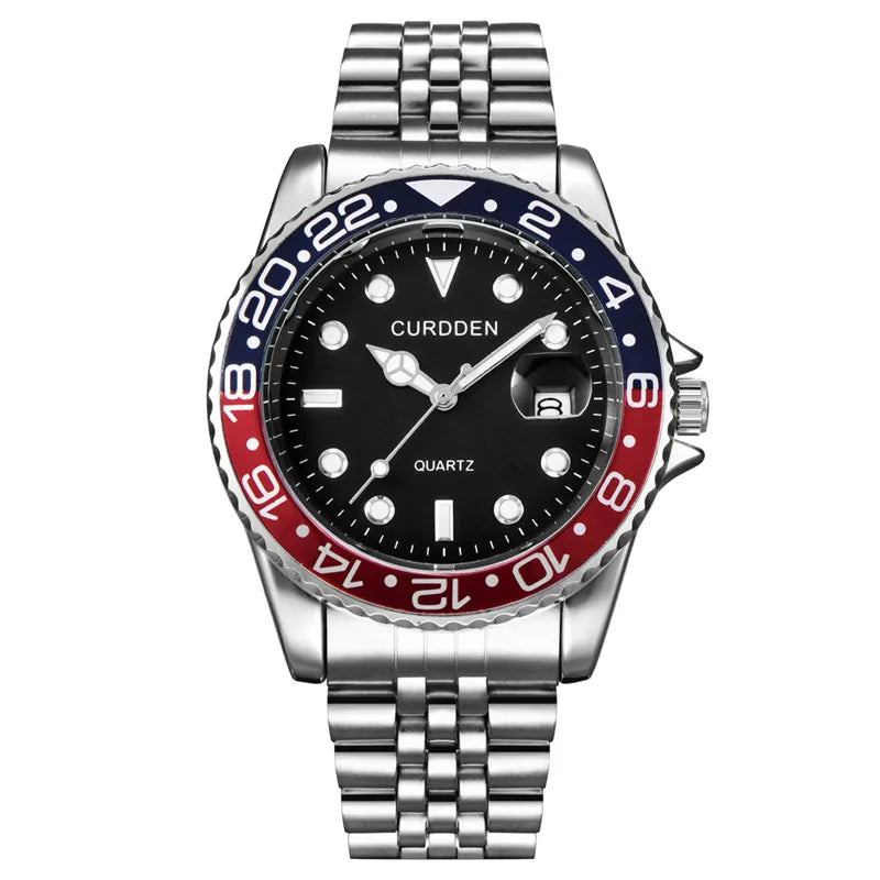 Orologio Uomo Quarzo Acciaio Data 42mm