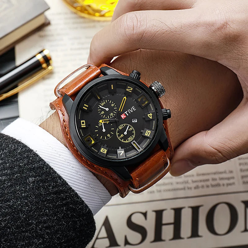 Orologio Uomo Quarzo Similpelle Cassa Lega