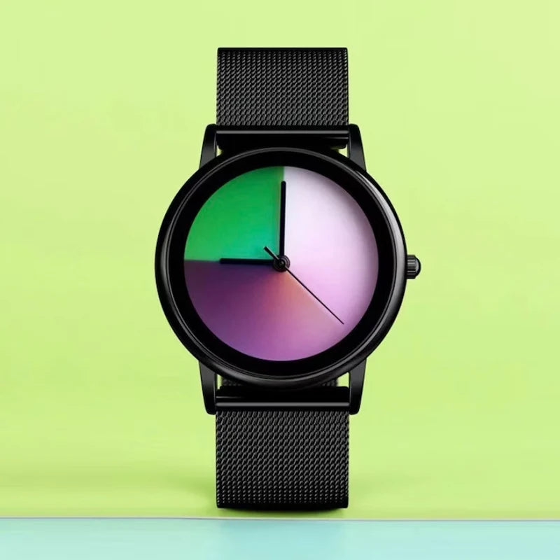 Orologio Donna 38mm Quarzo Colorato Acciaio