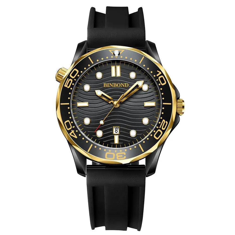 Orologio Uomo Quarzo Business Data Lancette Luminose Cinturino Acciaio o Silicone