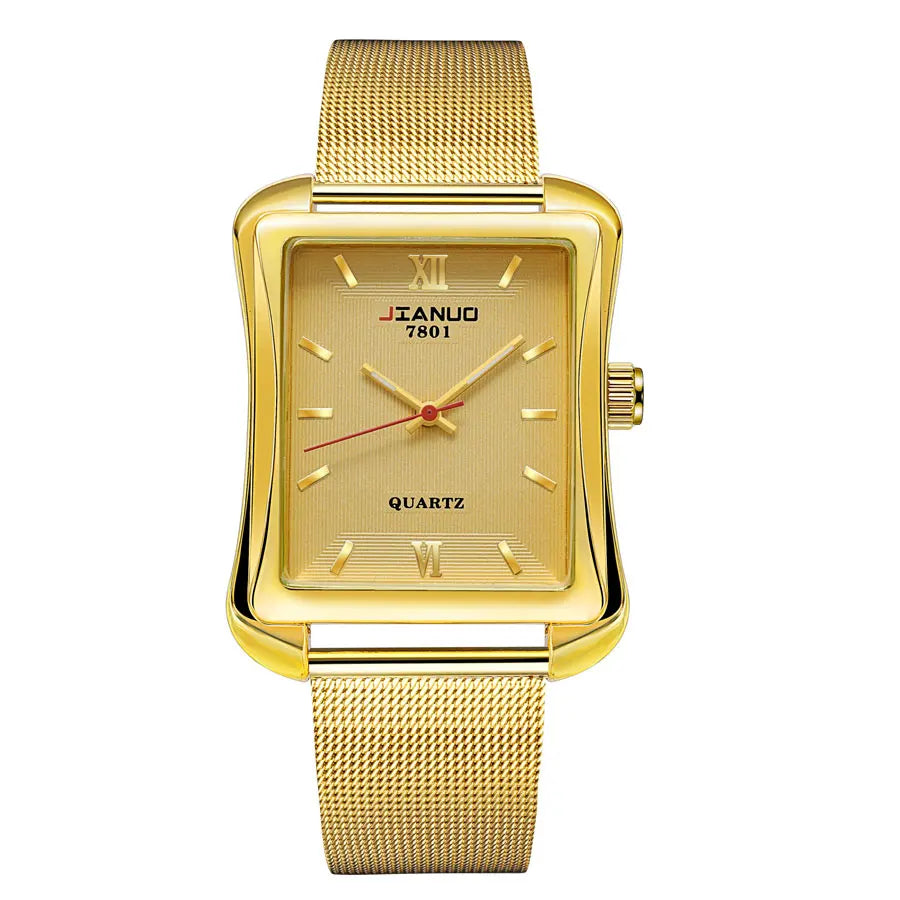 Orologio Uomo Elegante Quarzo Cinturino Maglia Acciaio