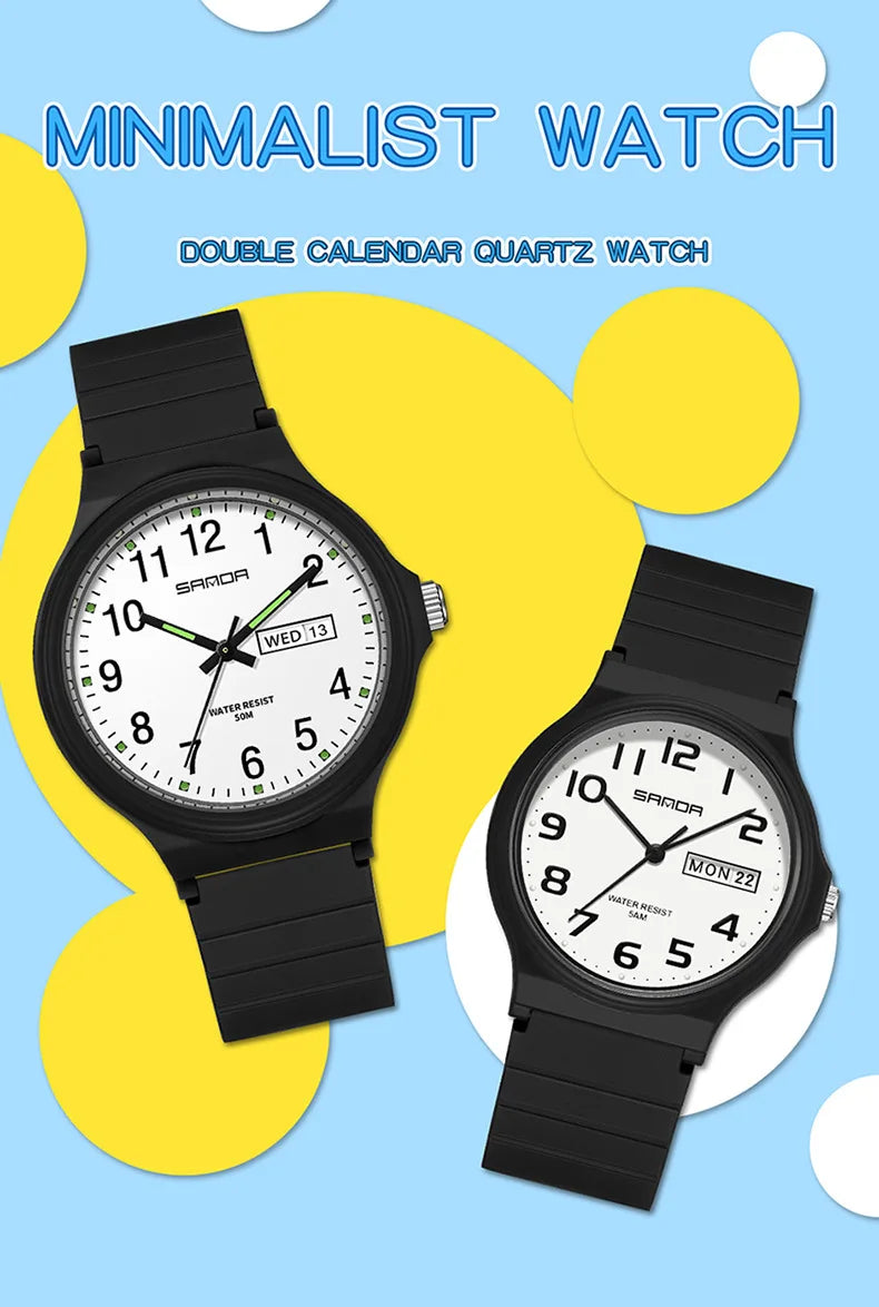 Orologio Uomo Donna Quarzo Sportivo – Silicone Resistente Quadrante 36 mm