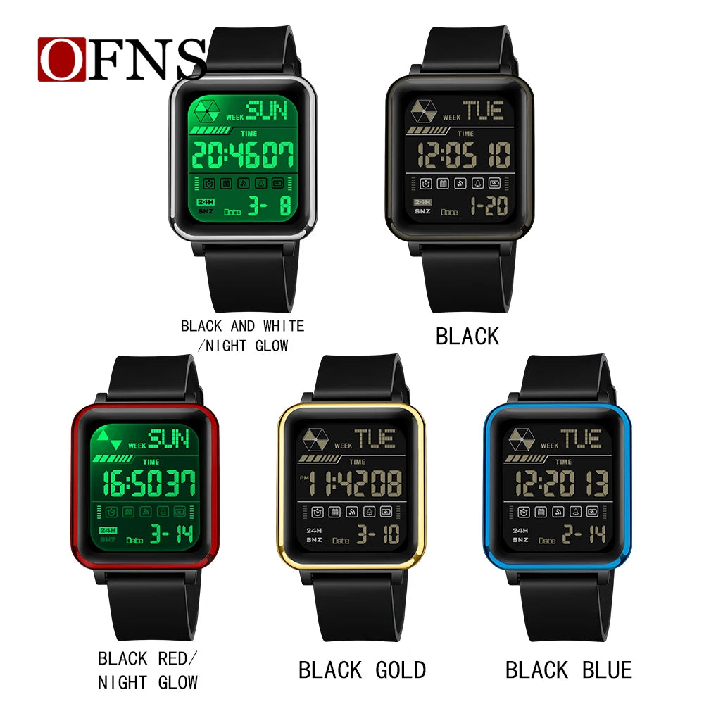 Orologio Digitale Uomo LED Sveglia Sportivo