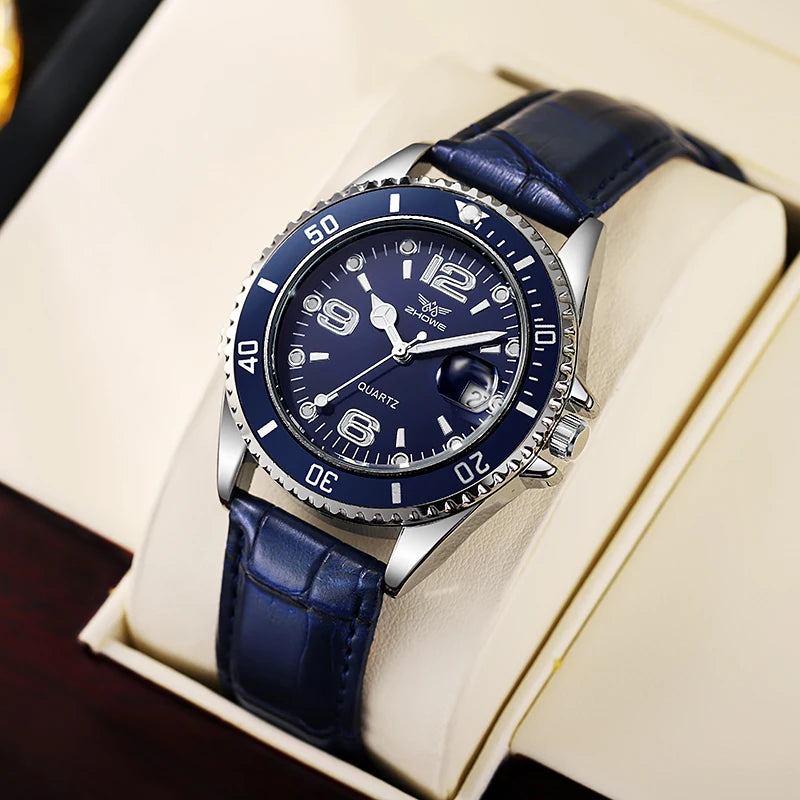 Orologio Uomo Quarzo Con Data Cinturino In Similpelle Elegante Casual