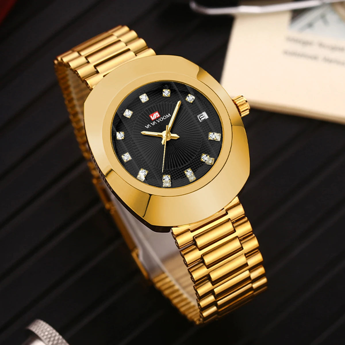 Orologio Uomo Quarzo Acciaio Business Elegante Con Data Quadrante 42mm
