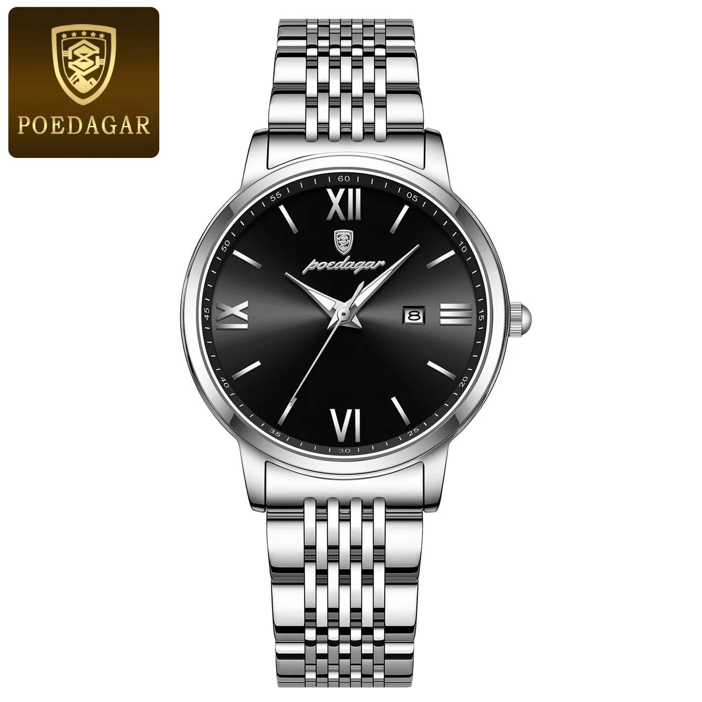 Orologio Donna Quarzo Acciaio Data Elegante 33mm