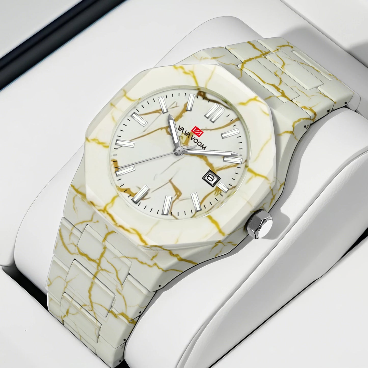 Orologio Uomo Quarzo Stile Marmo Sportivo