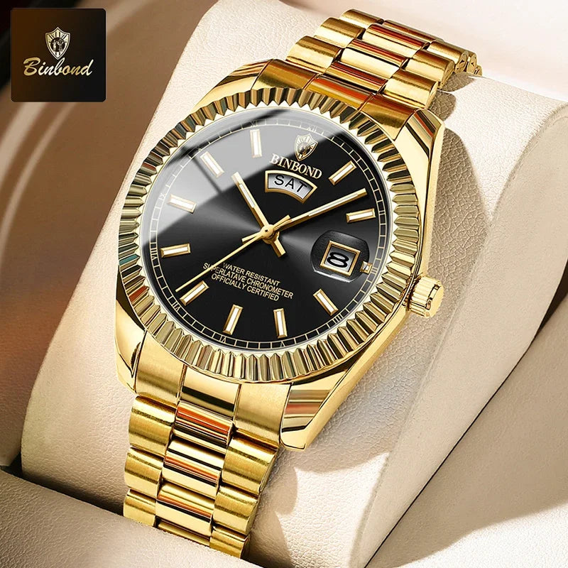 Orologio Uomo al Quarzo, In Acciaio Inox, Quadrante 42mm, Con Data
