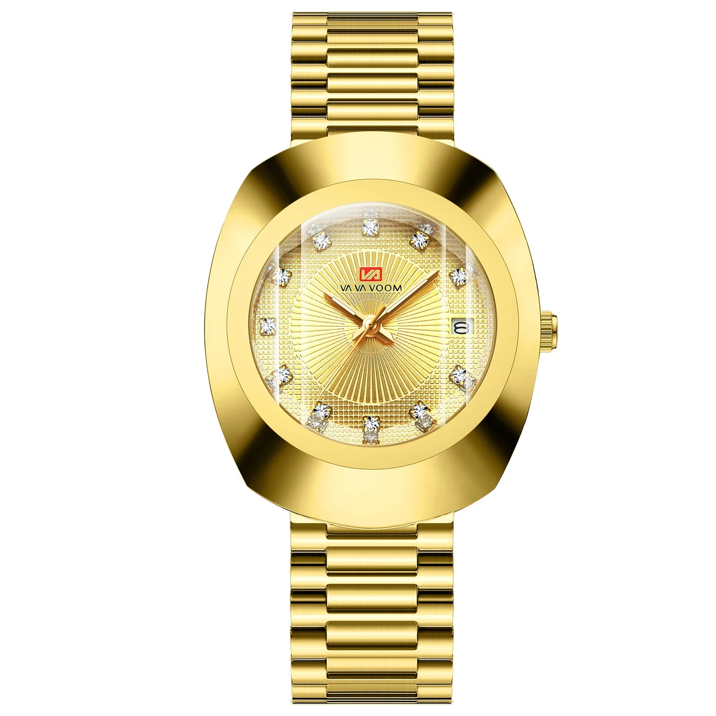 Orologio Uomo Quarzo Acciaio Business Elegante Con Data Quadrante 42mm
