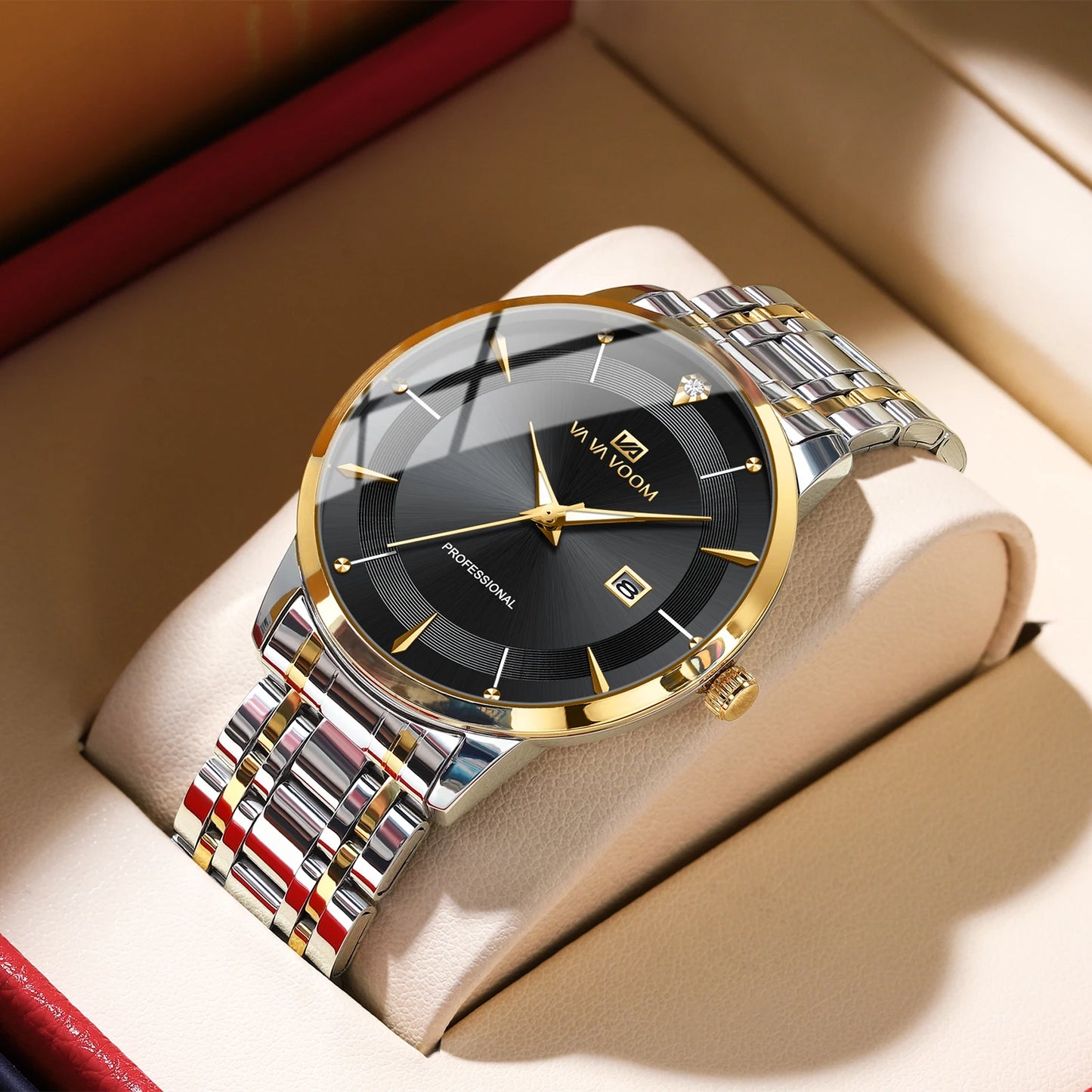 Orologio Uomo Acciaio 43mm Quarzo Elegante
