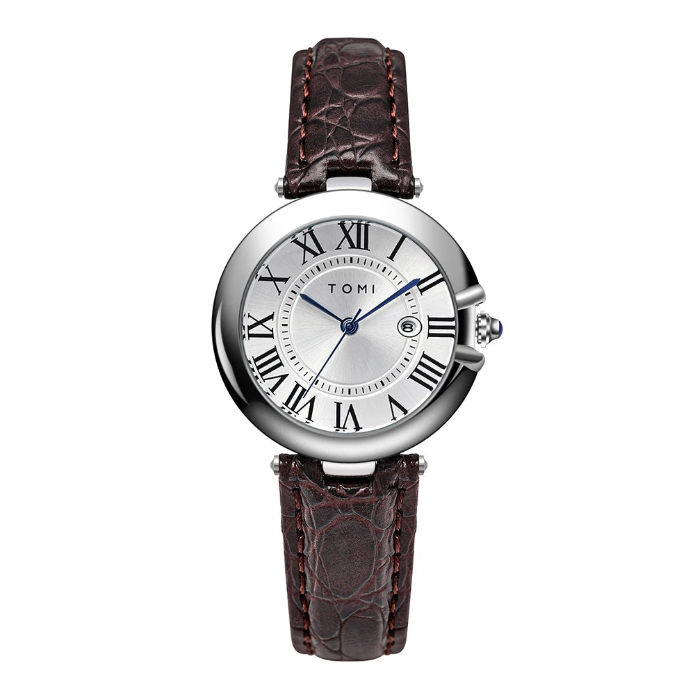 Orologio Donna Elegante Quarzo 34mm Cinturino Similpelle