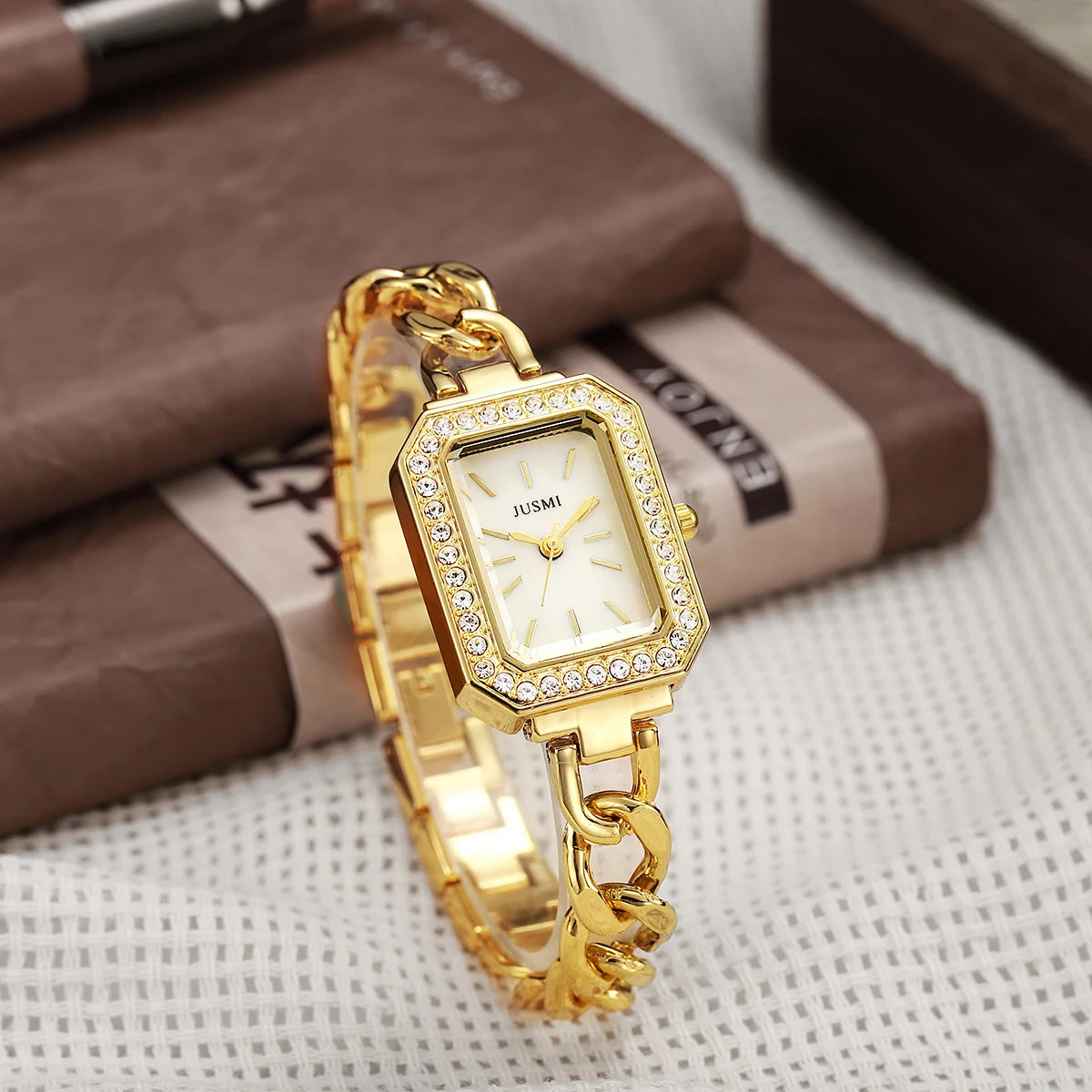 Orologio Donna Elegante Moda Casual Quarzo Cinturino e Cassa in Lega