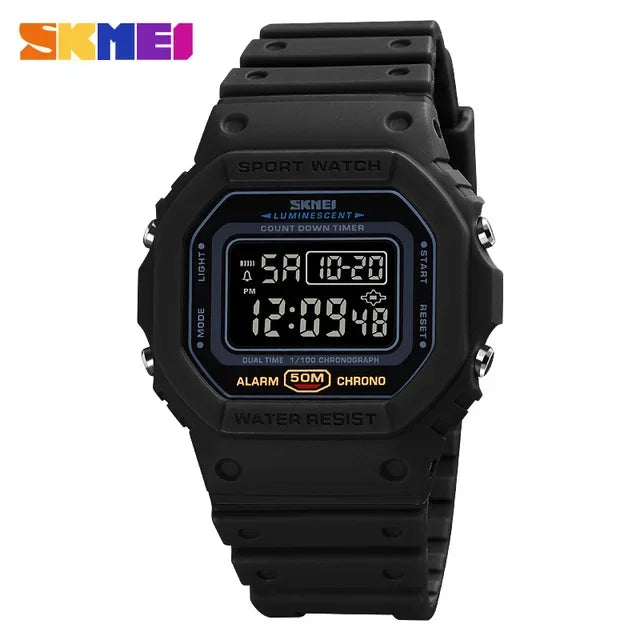 Orologio Digitale Uomo Sportivo LED Multifunzionale con Sveglia Cronografo Data