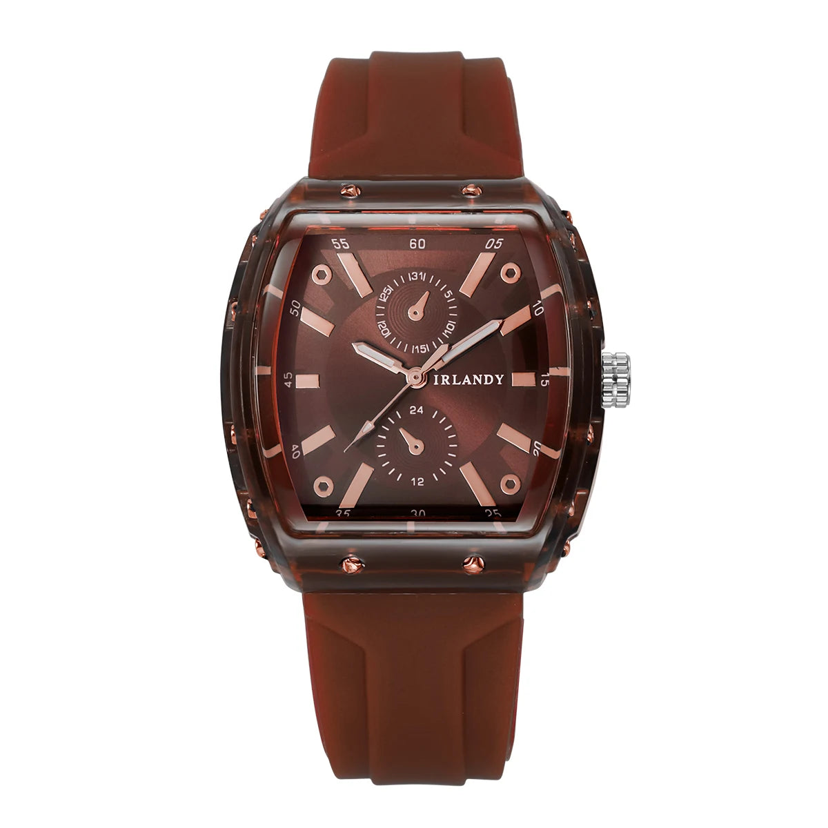 Orologio Donna Quarzo Analogico Moda Casual Elegante Cinturino Silicone Cassa Lega