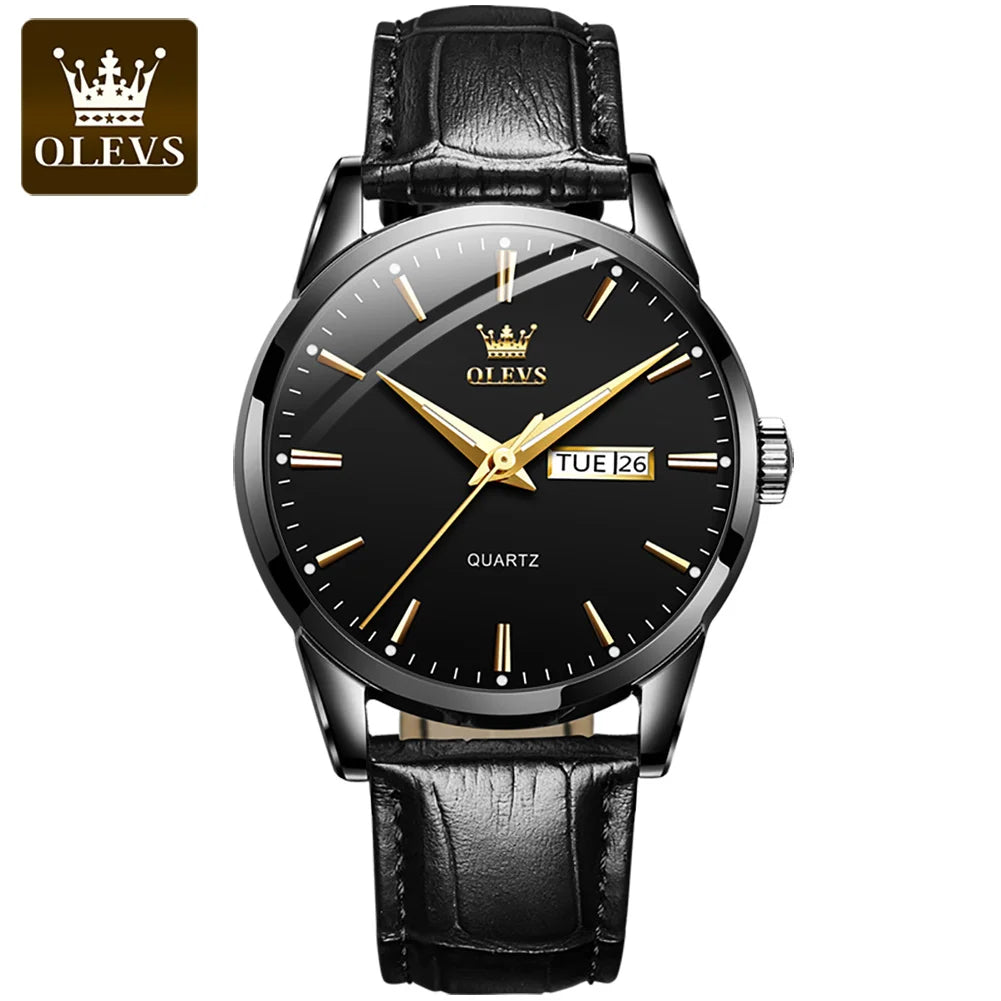 Orologio Uomo Classico Quarzo Similpelle Data Elegante