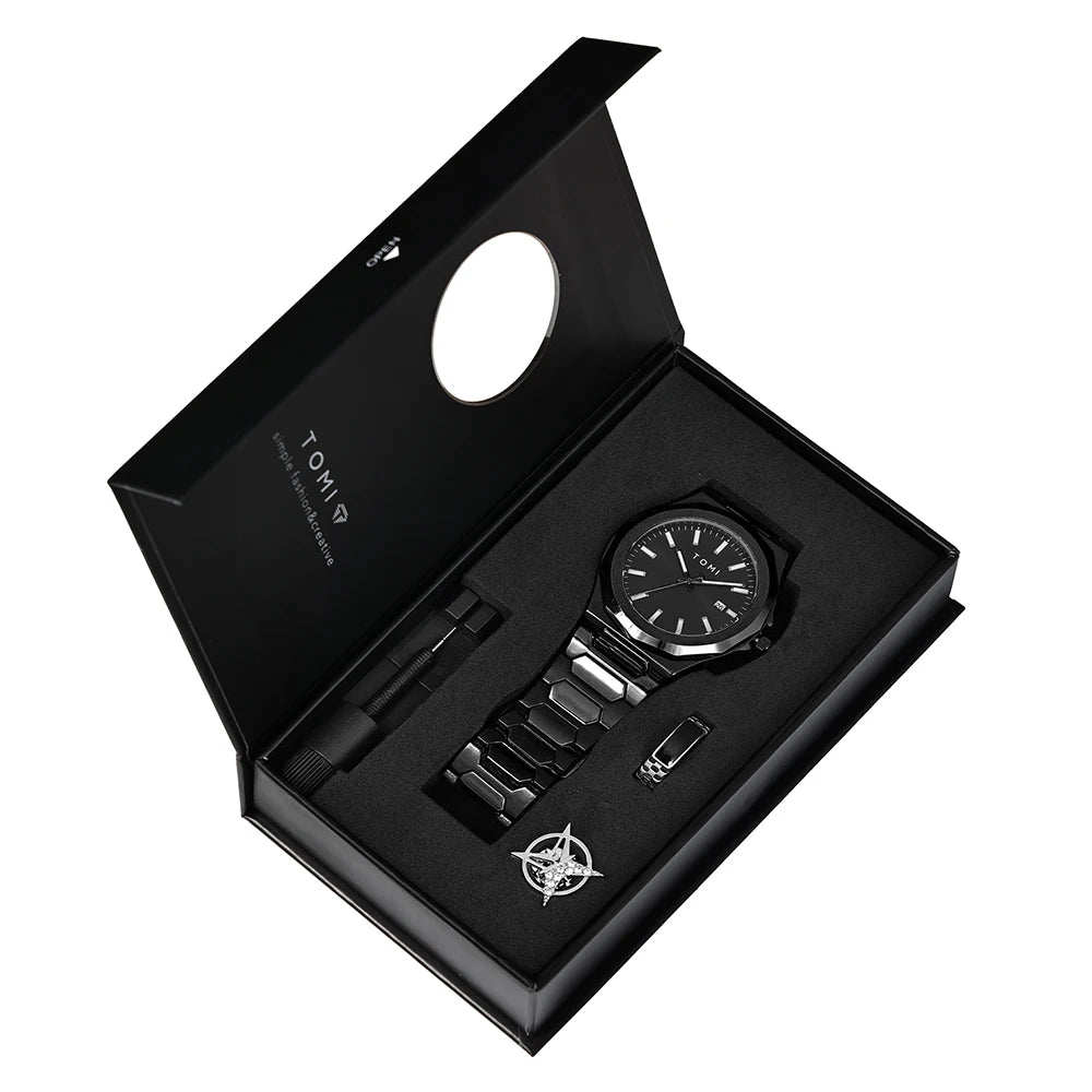 Orologio Uomo Acciaio Quarzo 42mm Elegante Versatile
