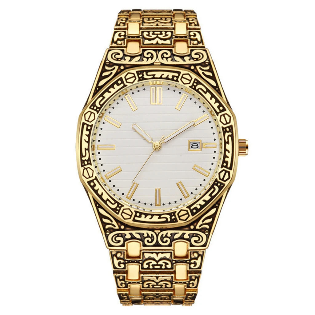 Orologio Uomo Acciaio Quarzo Design Unico