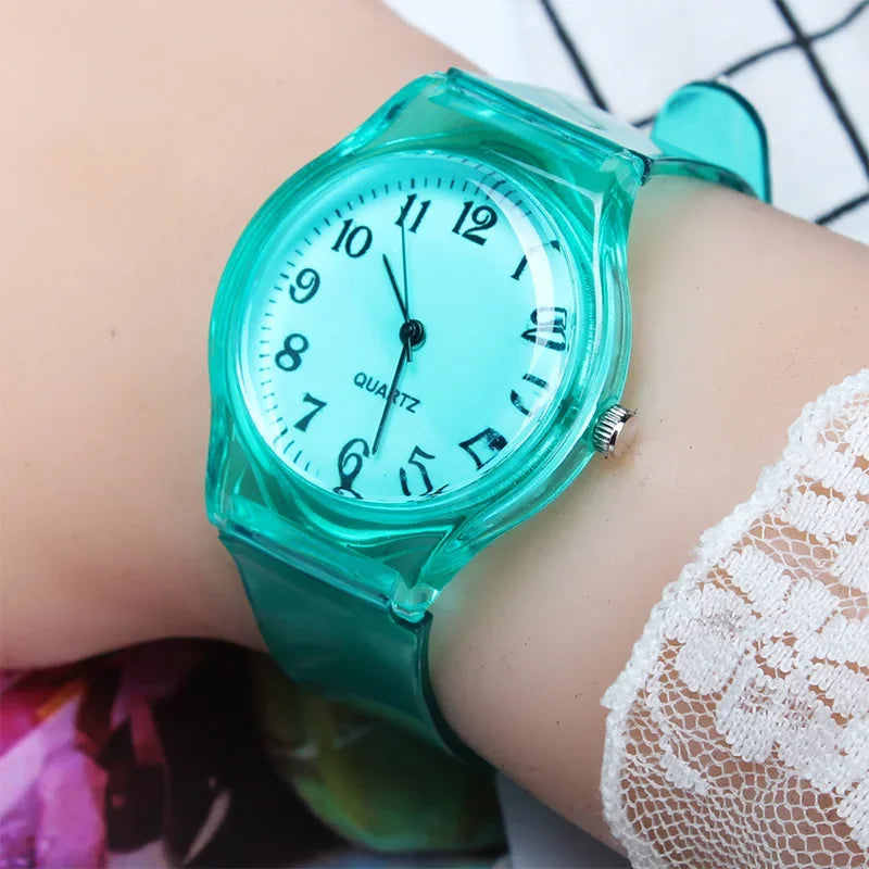 Orologio Donna Trasparente Quarzo 34mm Cinturino Plastica