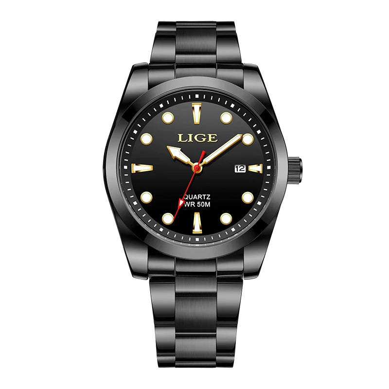 Orologio Uomo Elegante Quarzo Acciaio Data