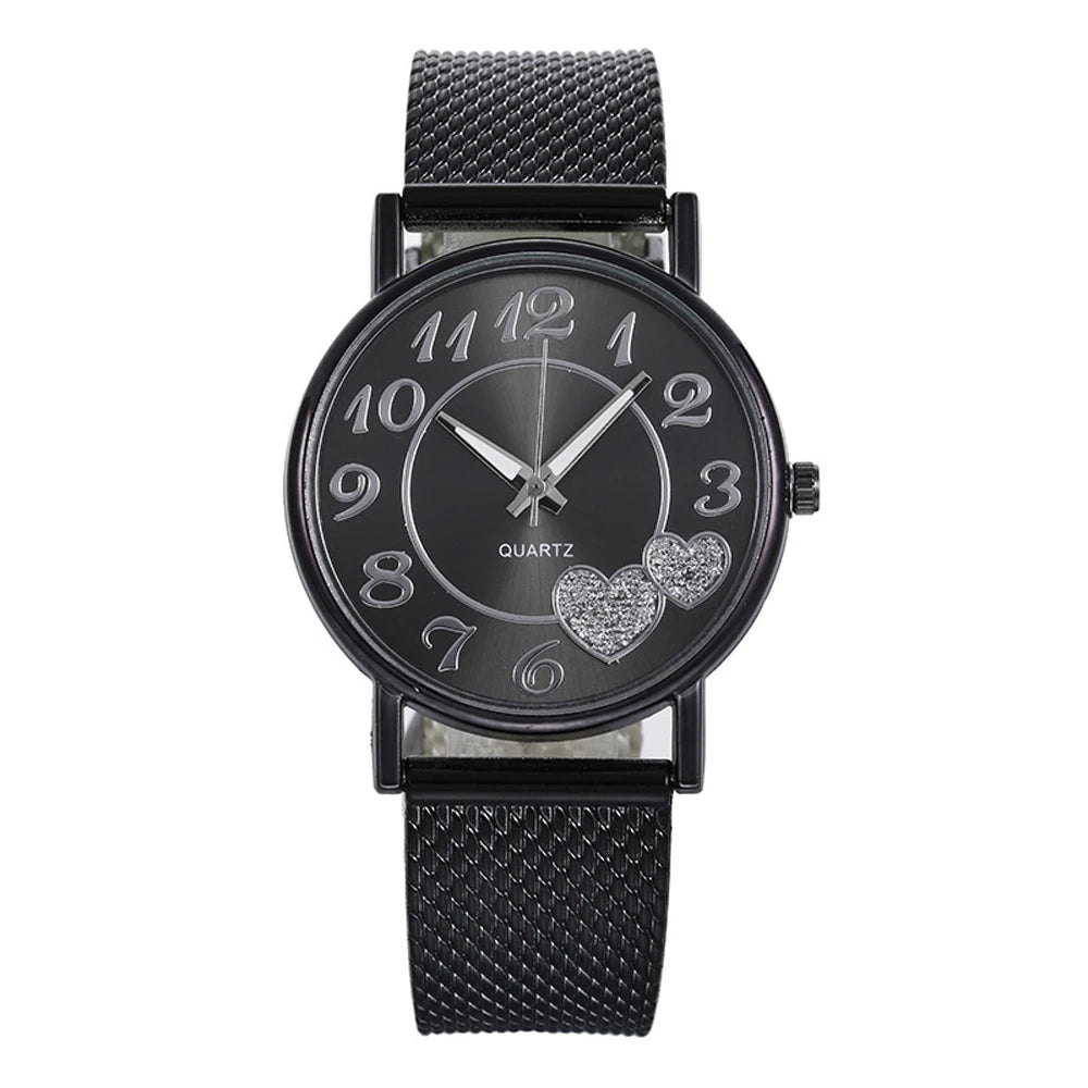 Orologio Donna Quarzo Elegante – Cinturino Silicone Moda Cassa Lega