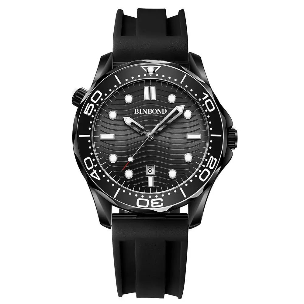 Orologio Uomo Quarzo Business Data Lancette Luminose Cinturino Acciaio o Silicone