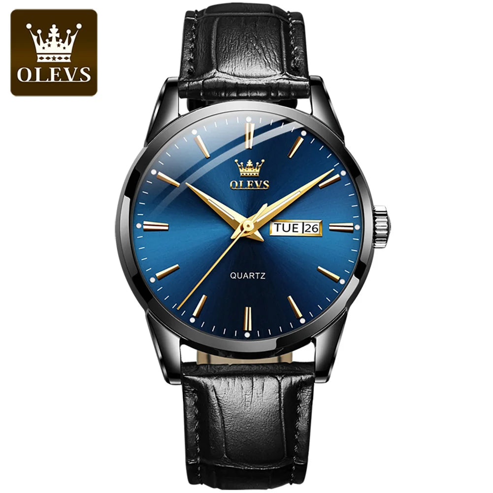 Orologio Uomo Classico Quarzo Similpelle Data Elegante