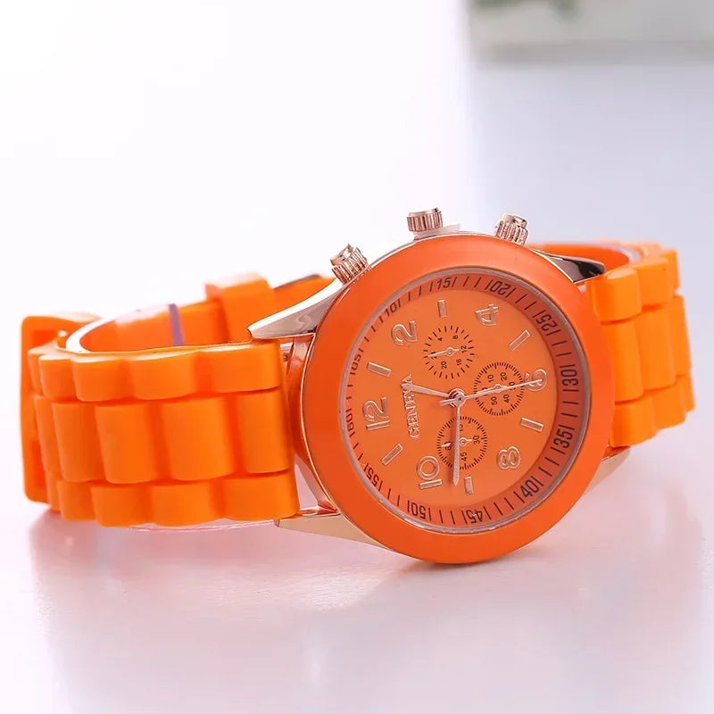 Orologio Donna Quarzo Elegante – Cinturino Silicone Cassa Lega