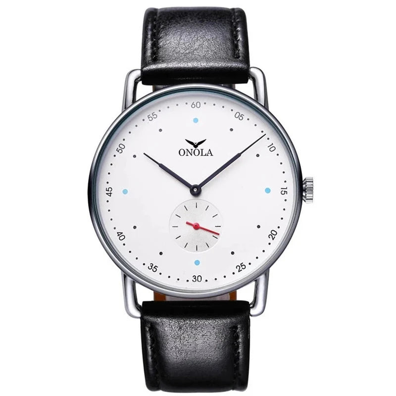 Orologio Uomo Al Quarzo Semplice Classico Elegante Con Cinturino In Similpelle