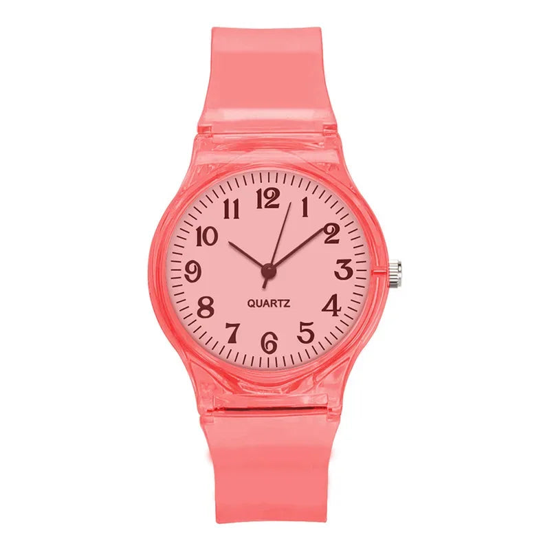 Orologio Donna Trasparente Quarzo 34mm Cinturino Plastica