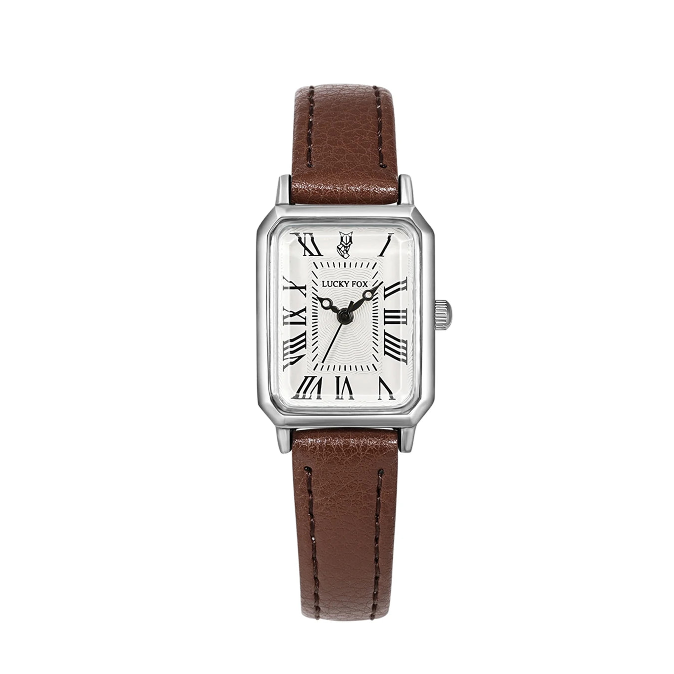 Orologio Donna Al Quarzo Rettangolare Cinturino Similpelle Alla Moda