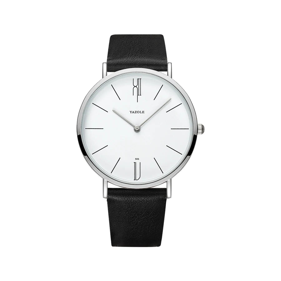 Orologio Uomo Alla Moda Al Quarzo Cinturino Similpelle Cassa in Lega Elegante