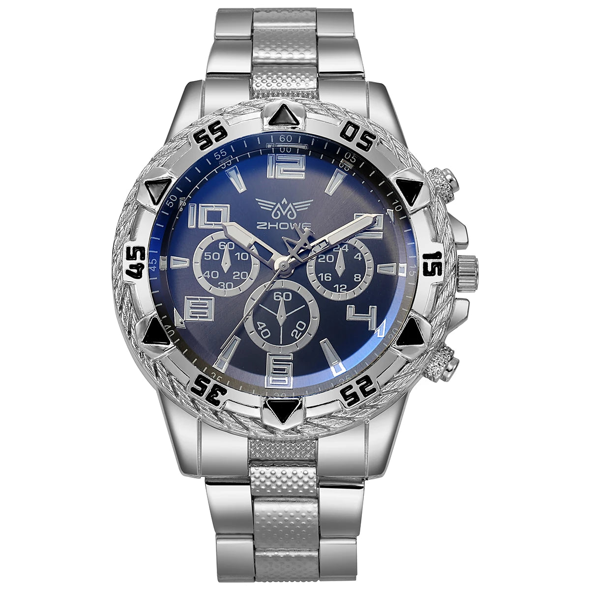 Orologio Uomo Quarzo Cassa Lega – Cinturino Metallo Moda Casual