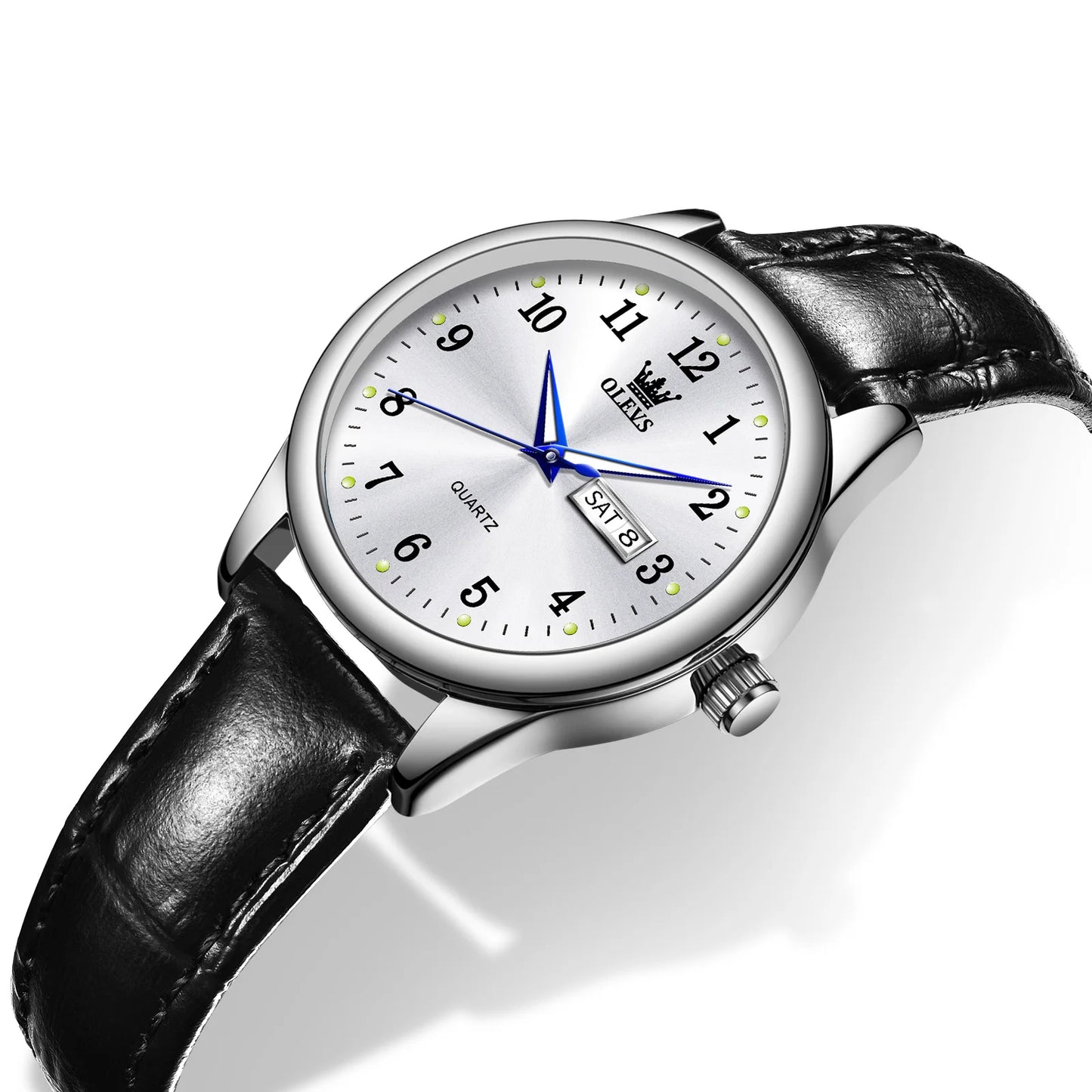 Orologio Donna Al Quarzo Elegante Con Data Casual Cinturino Similpelle