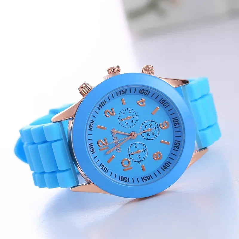 Orologio Donna Quarzo Elegante – Cinturino Silicone Cassa Lega