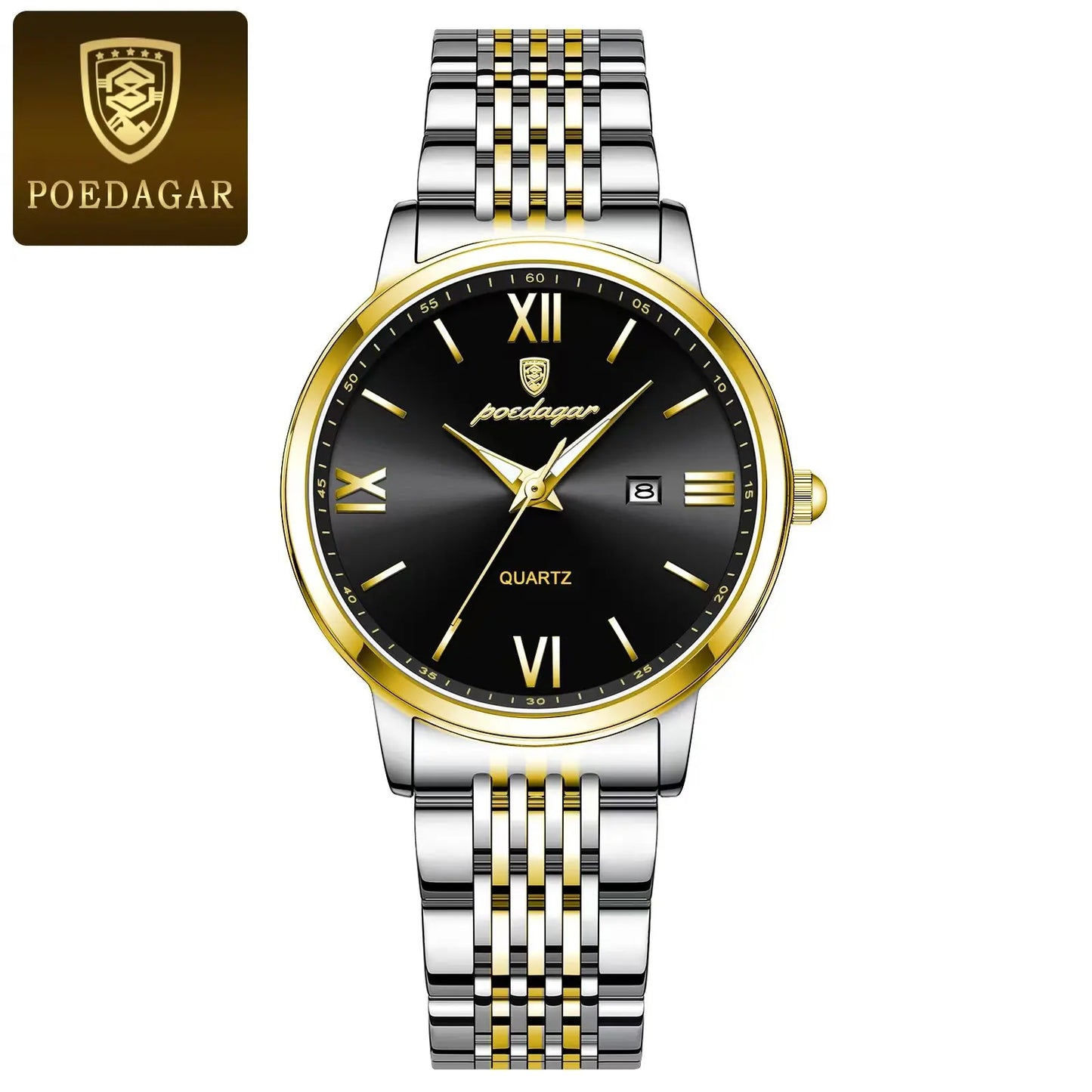 Orologio Donna Quarzo Acciaio Data Elegante 33mm