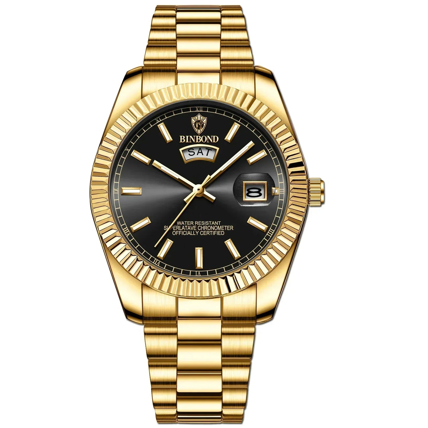 Orologio Uomo al Quarzo, In Acciaio Inox, Quadrante 42mm, Con Data