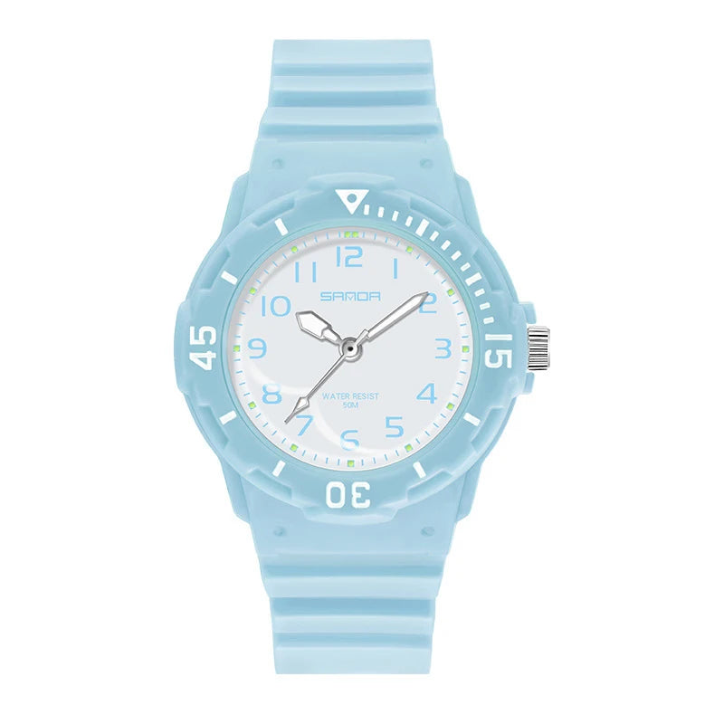 Orologio Donna Ragazze Sportivo Moda Casual al Quarzo con Cinturino Silicone