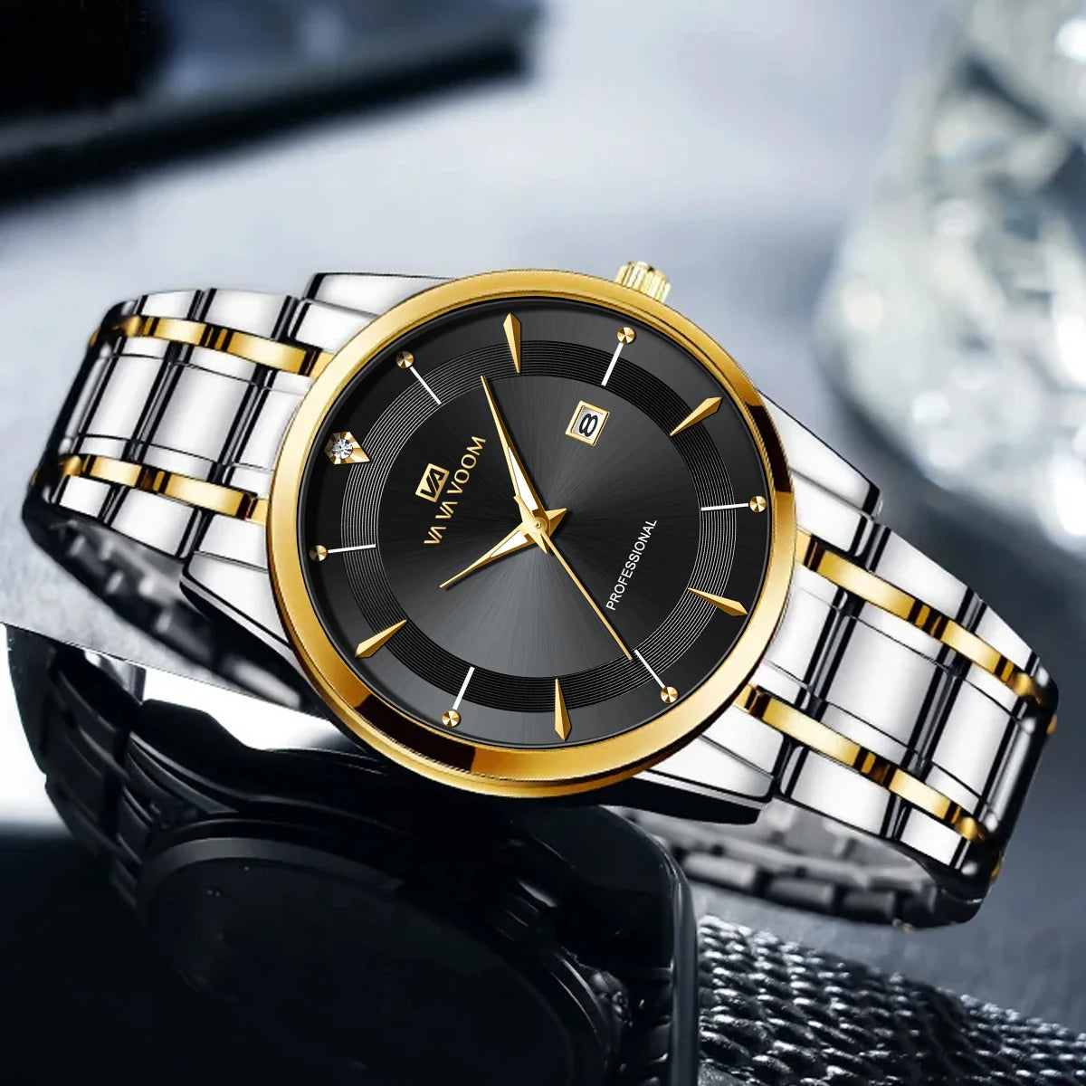 Orologio Uomo Acciaio 43mm Quarzo Elegante