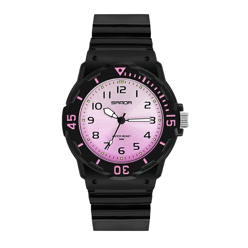 Orologio Donna Ragazze Sportivo Moda Casual al Quarzo con Cinturino Silicone