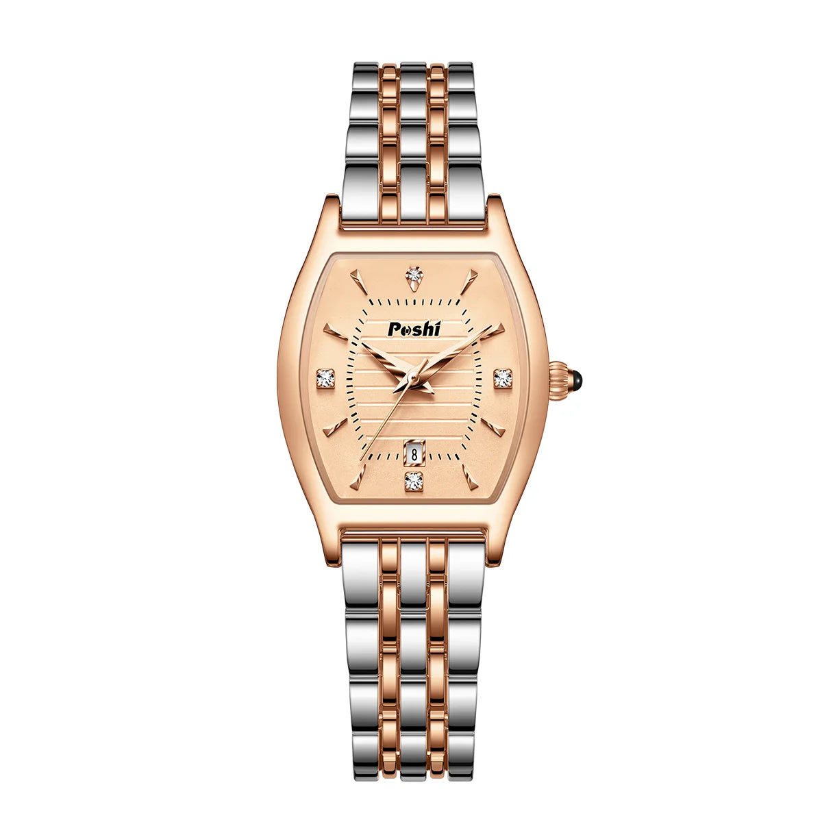 Orologio Donna Elegante al Quarzo con Data Cinturino in Lega Moda Casual