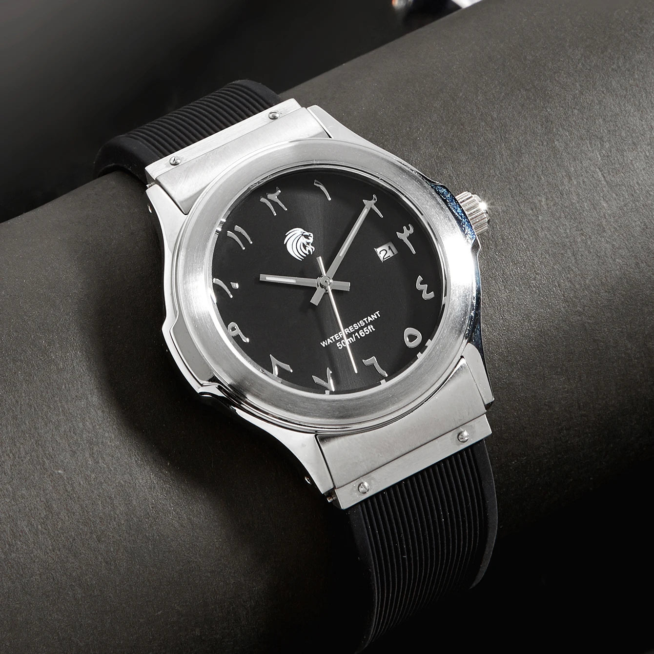 Orologio Uomo Sportivo ed Elegante Al Quarzo Con Cinturino Silicone Cassa Acciaio