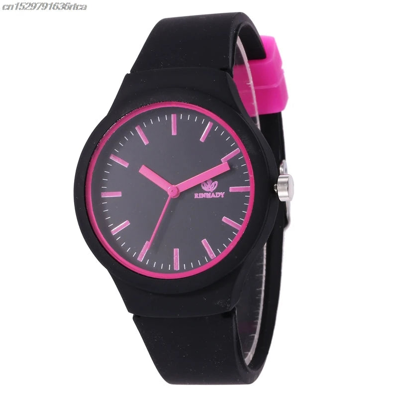 Orologio Donna Quarzo Casual Moda Cinturino Silicone