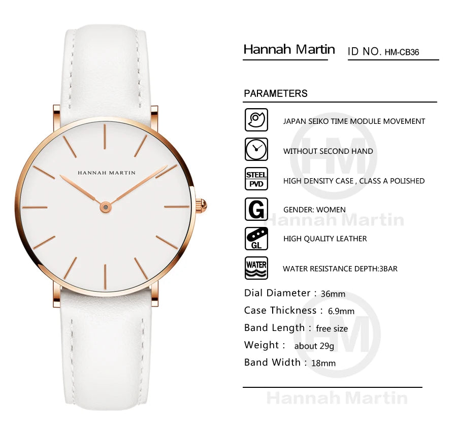 Orologio Donna Quarzo Elegante Moda Casual Cinturino Similpelle