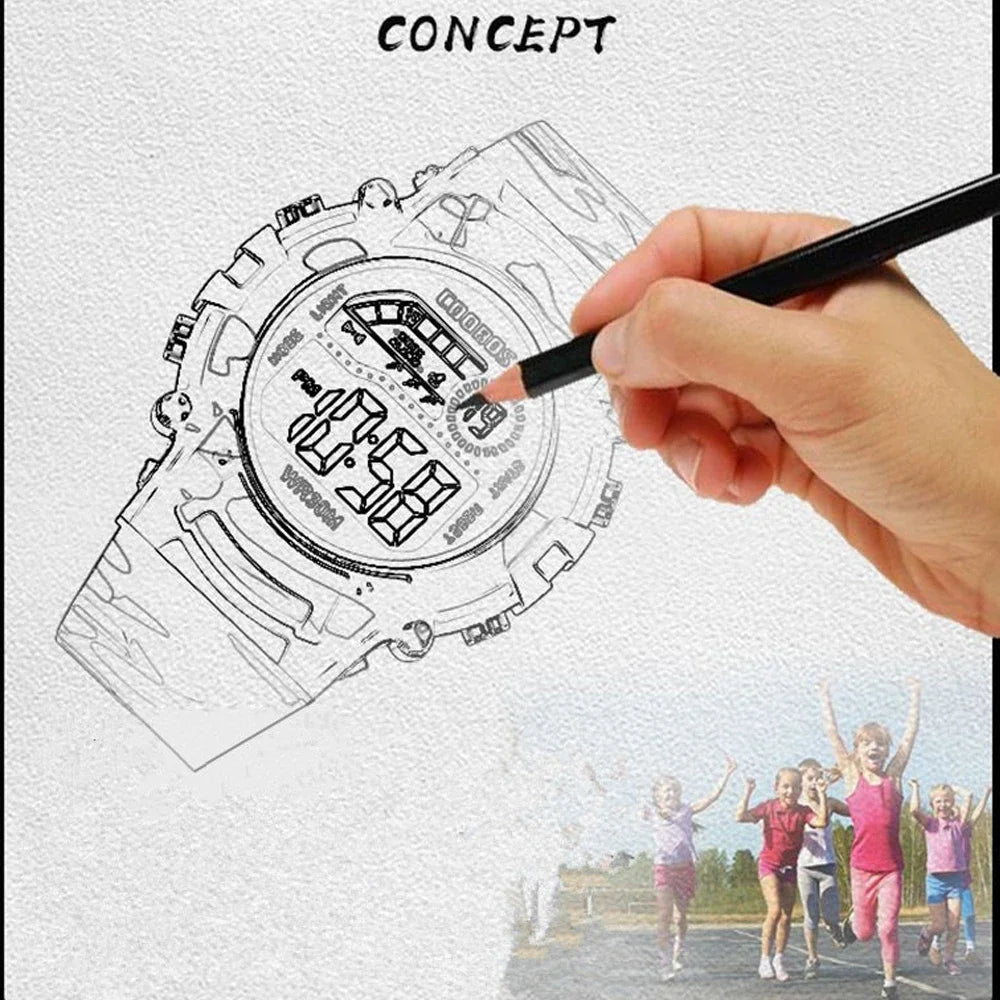 Orologio Digitale Sportivo Bambini LED Multifunzione