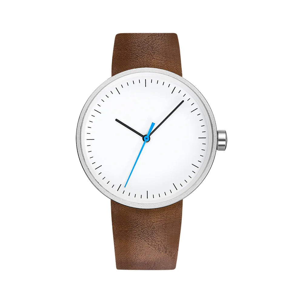 Orologio Uomo Quarzo Elegante Similpelle Stile Minimal