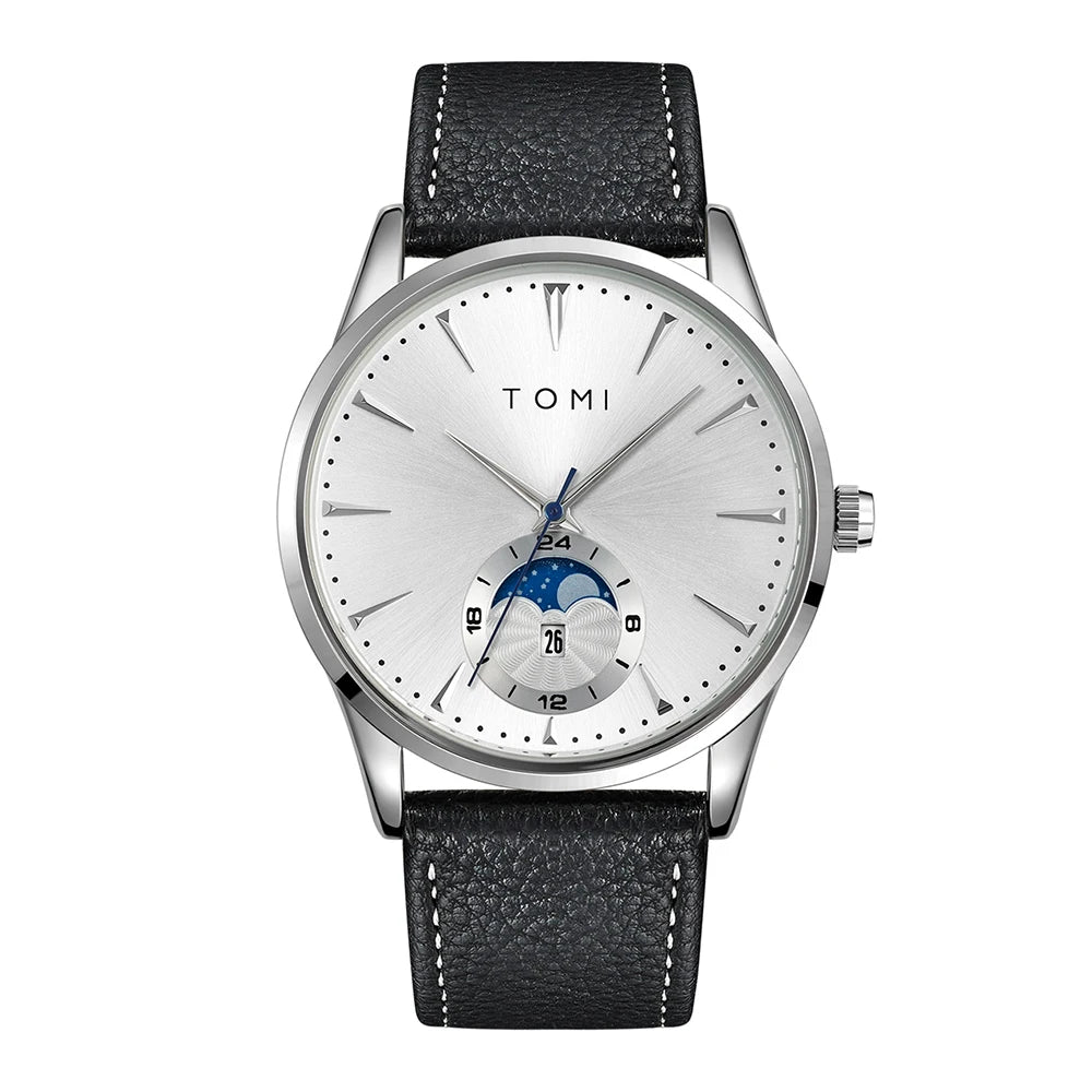 Orologio Uomo Quarzo Cinturino Similpelle – Elegante e Casual Quadrante 42mm