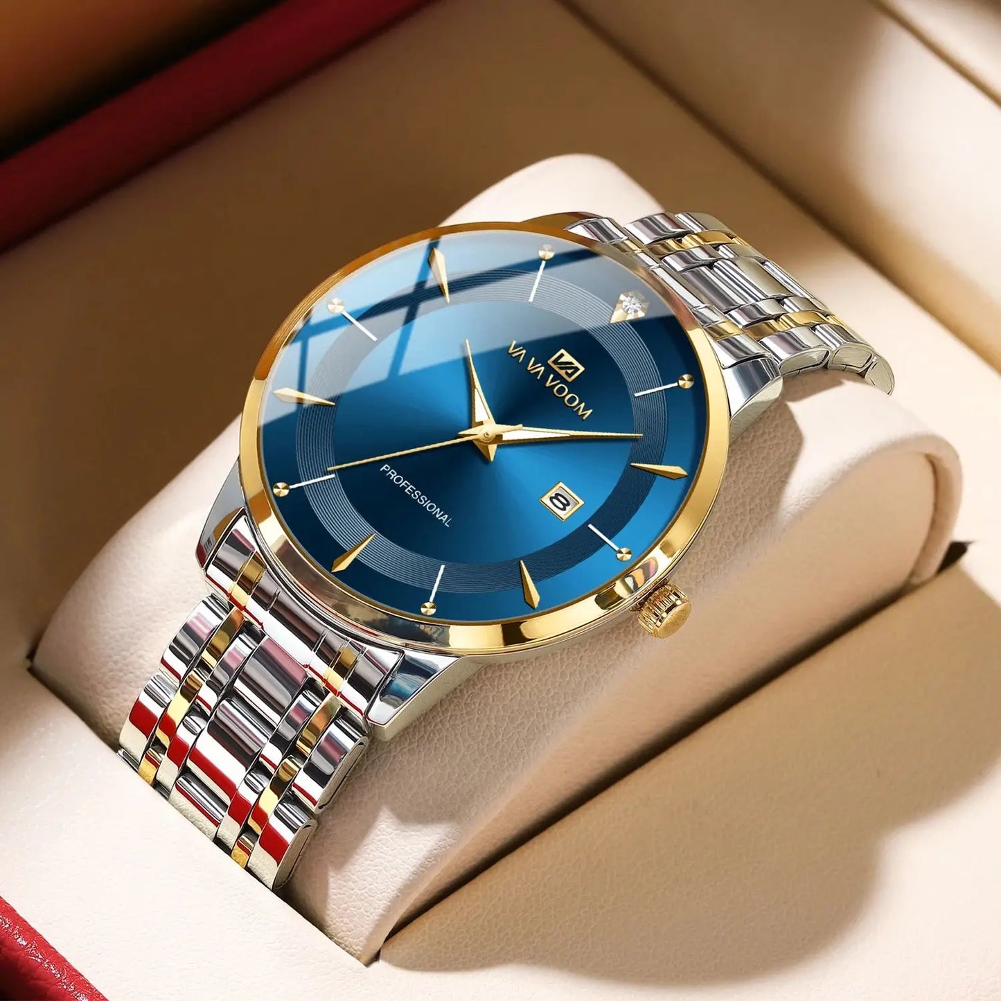 Orologio Uomo Acciaio 43mm Quarzo Elegante
